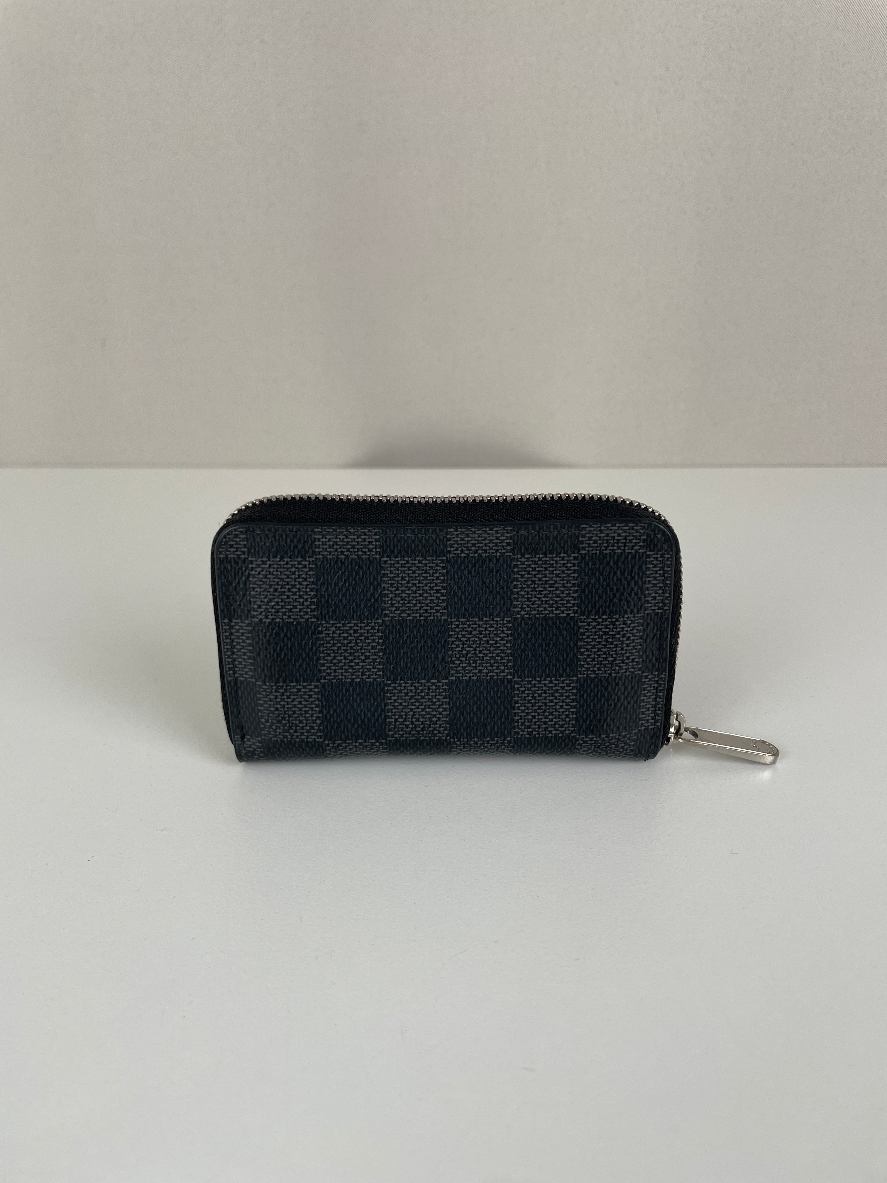 Louis Vuitton ブラック ミニ財布 Louis Vuitton Mini Zippy Graphite Damier Ebene wallet – bamluxurystore