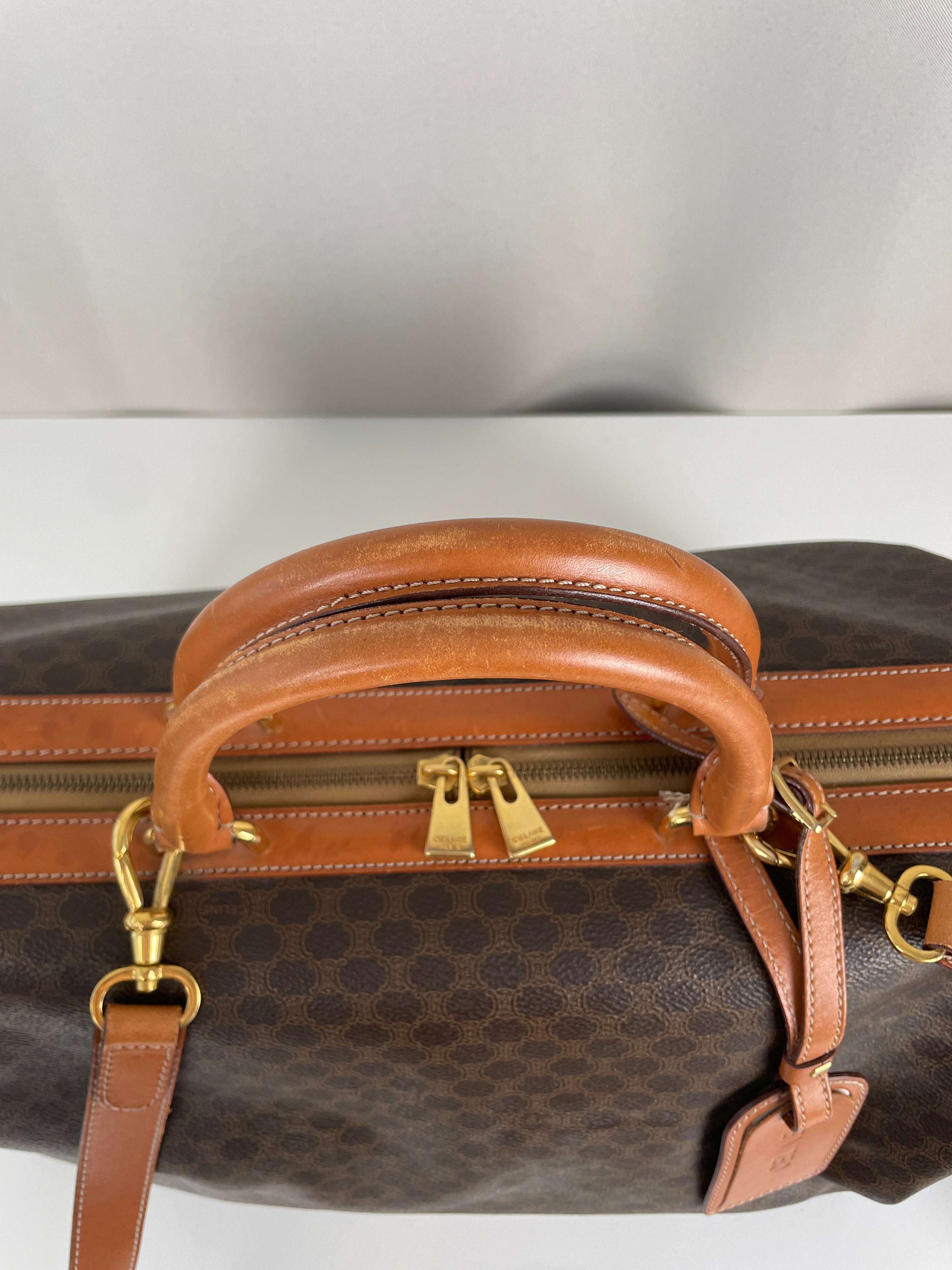 Céline travel bag macadam with strap – bamluxurystore