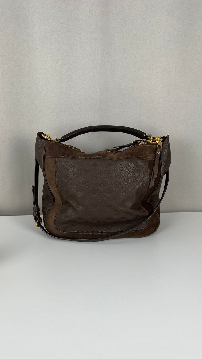 Sac Louis Vuitton Audacieuse MM en daim et cuir