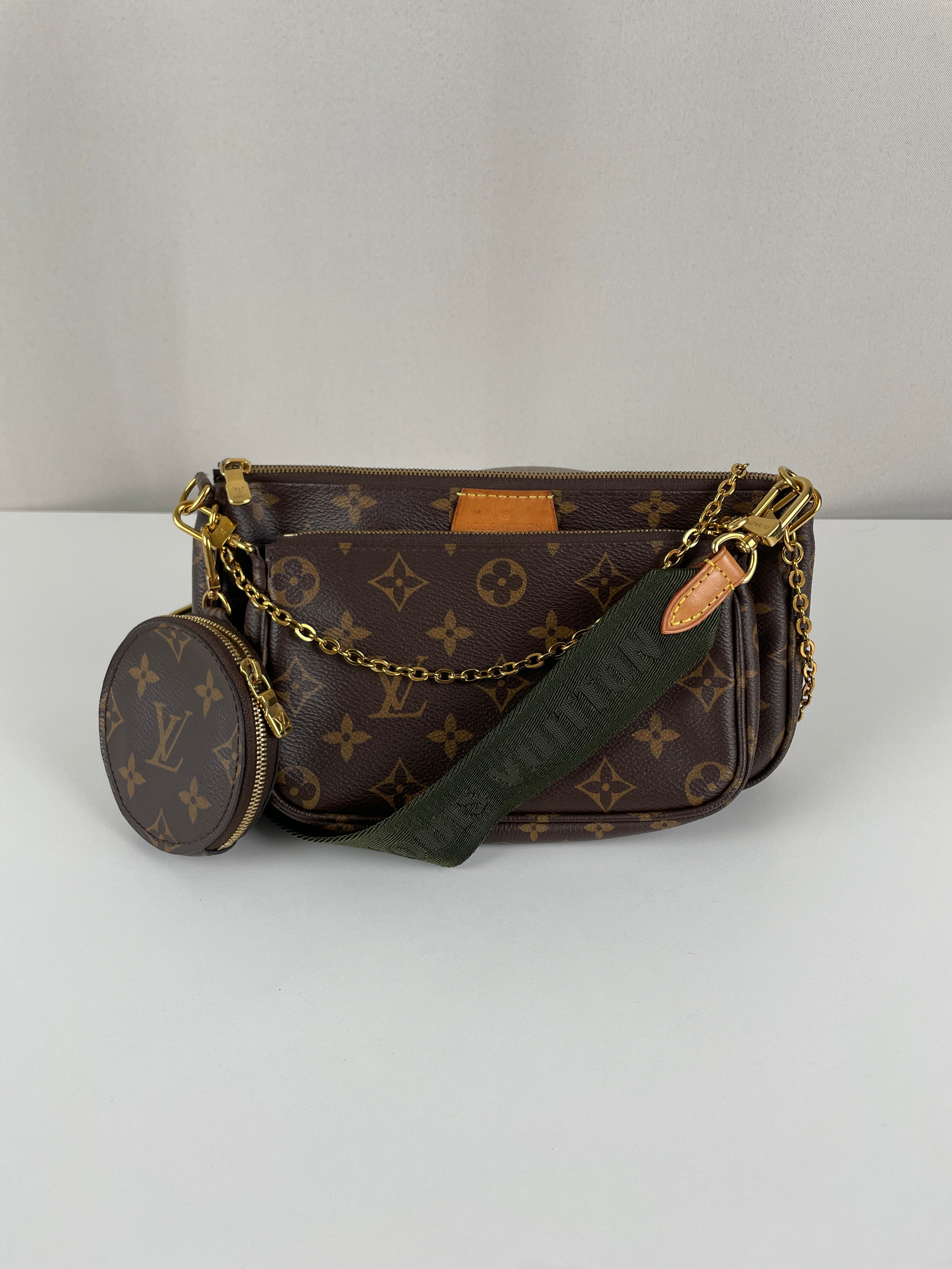 Louis Vuitton Multi Pochette green strap – bamluxurystore